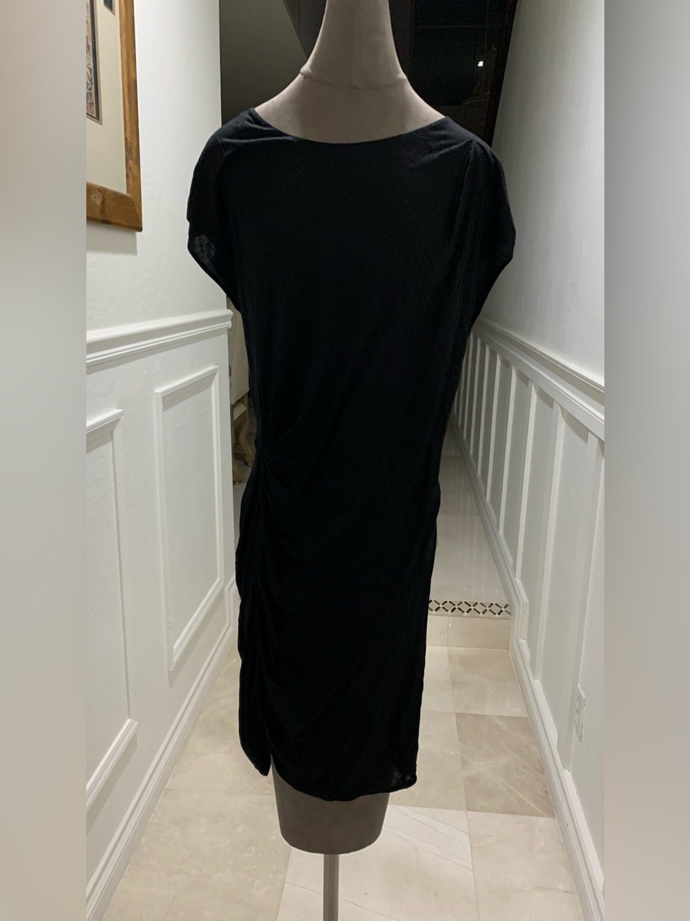 Thakoon Black Ruched Side Women's Sleeveless Dress Size L